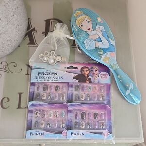 Disney Frozen and Cinderella Beauty Set - Blue and Pink
